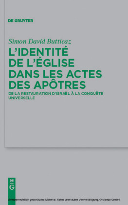 L'identité de l'Église dans les Actes des apôtres