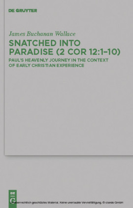 Snatched into Paradise (2 Cor 12:1-10)