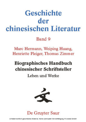 Biographisches Handbuch chinesischer Schriftsteller. Bd.9