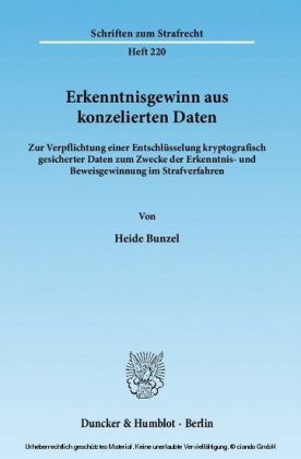 Erkenntnisgewinn aus konzelierten Daten.