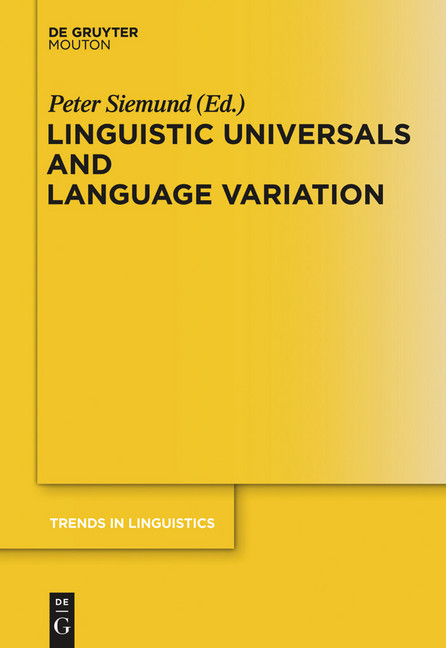 Linguistic Universals and Language Variation main product photo