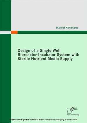 Design of a Single Well Bioreactor-Incubator System with Sterile Nutrient Media Supply