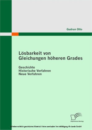 Lösbarkeit von Gleichungen höheren Grades: Geschichte - Historische Verfahren - Neue Verfahren