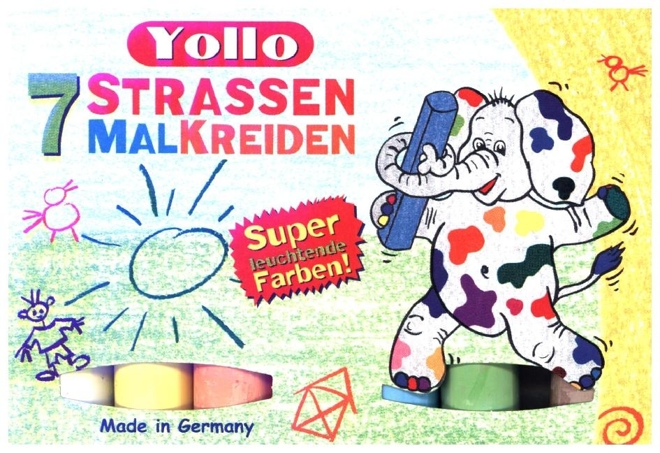 Strassenmalkreide, farblich sortiert, 7er-Packung main product photo