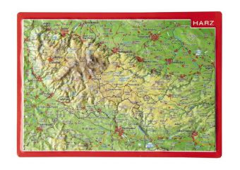 Harz, Reliefpostkarte