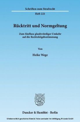 Rücktritt und Normgeltung.