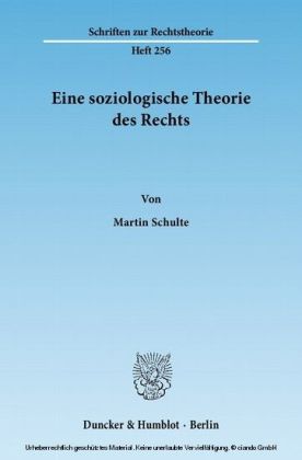 Eine soziologische Theorie des Rechts.