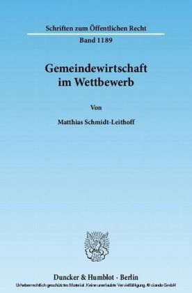 Gemeindewirtschaft im Wettbewerb.