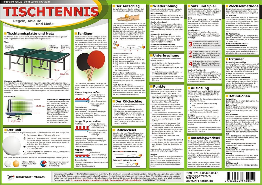 Tischtennis, Info-Tafel main product photo