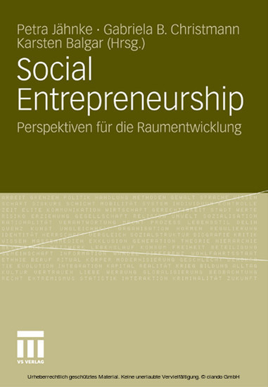 Social Entrepreneurship main product photo