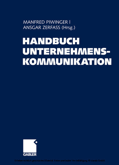 Handbuch Unternehmenskommunikation main product photo