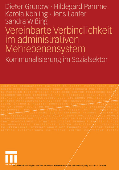 Vereinbarte Verbindlichkeit im administrativen Mehrebenensystem main product photo
