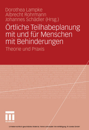 Örtliche Teilhabeplanung mit und für Menschen mit Behinderungen
