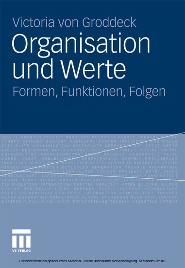 Organisation und Werte main product photo
