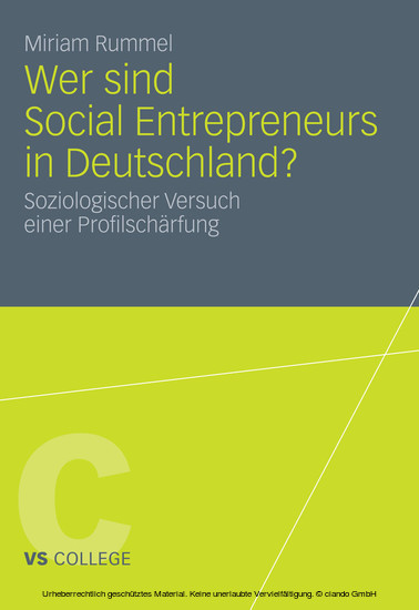 Wer sind Social Entrepreneurs in Deutschland? main product photo