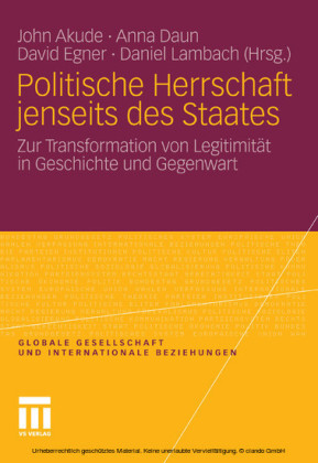 Politische Herrschaft jenseits des Staates
