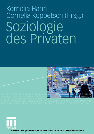 Soziologie des Privaten main product photo