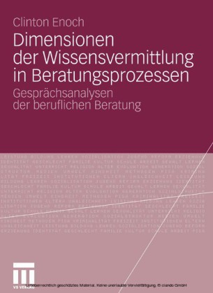 Dimensionen der Wissensvermittlung in Beratungsprozessen