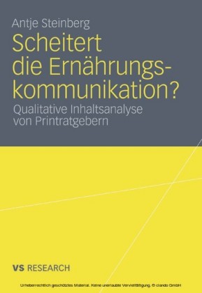 Scheitert die Ernährungskommunikation?