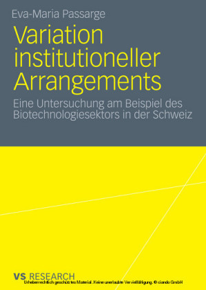 Variation institutioneller Arrangements