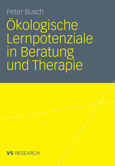 Ökologische Lernpotenziale in Beratung und Therapie main product photo