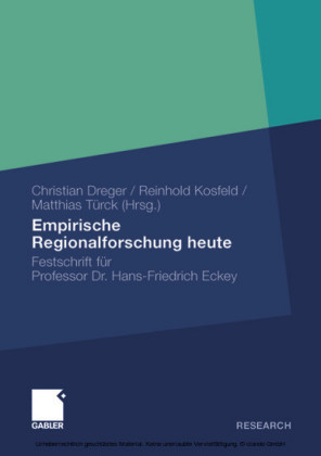 Empirische Regionalforschung heute