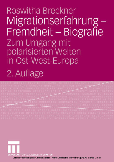 Migrationserfahrung - Fremdheit - Biografie main product photo
