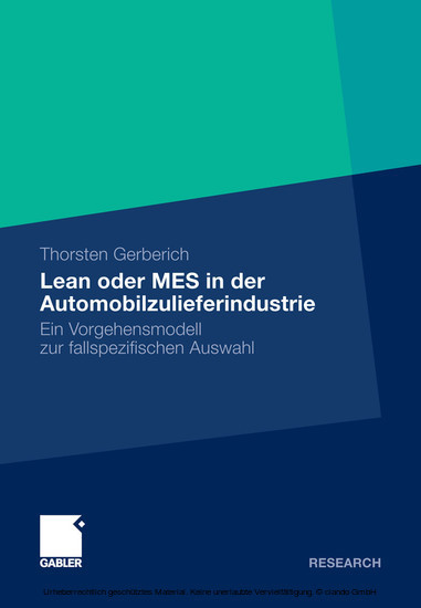 Lean oder MES in der Automobilzulieferindustrie main product photo