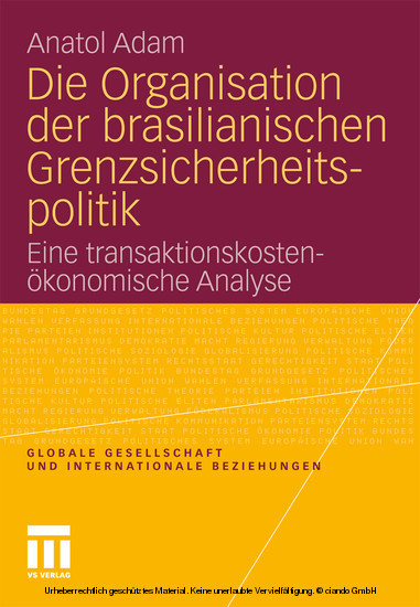 Die Organisation der brasilianischen Grenzsicherheitspolitik main product photo