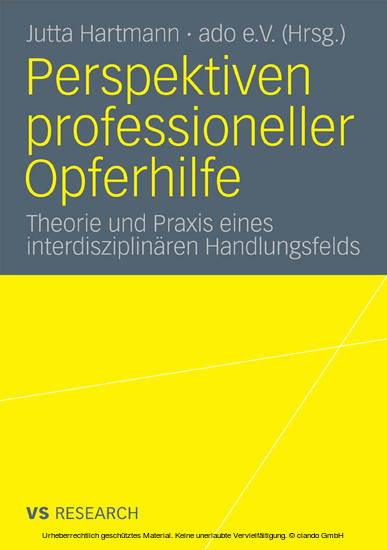 Perspektiven professioneller Opferhilfe main product photo