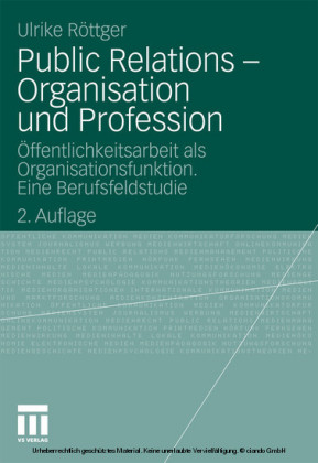 Public Relations - Organisation und Profession