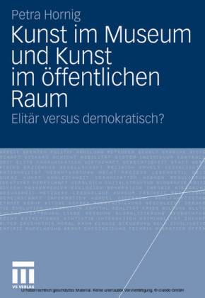 Kunst im Museum und Kunst im öffentlichen Raum