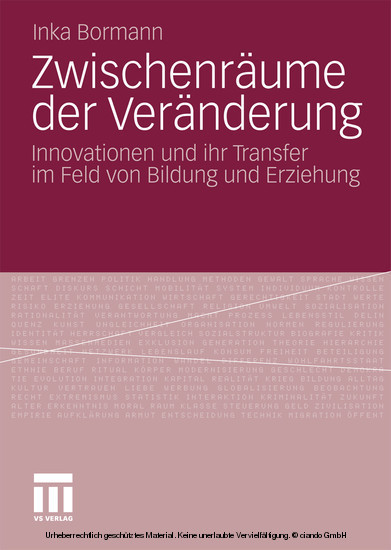 Zwischenräume der Veränderung main product photo