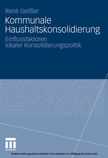 Kommunale Haushaltskonsolidierung main product photo
