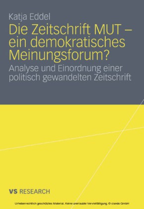 Die Zeitschrift MUT - ein demokratisches Meinungsforum?