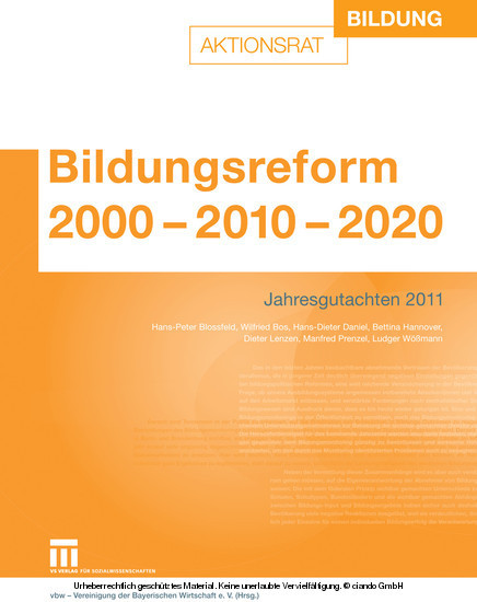 Bildungsreform 2000 - 2010 - 2020 main product photo