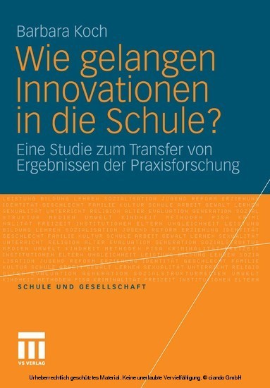 Wie gelangen Innovationen in die Schule? main product photo