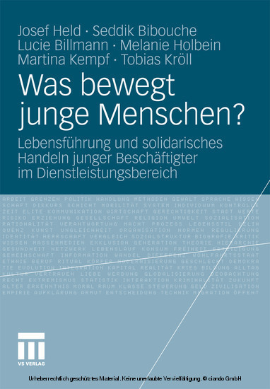 Was bewegt junge Menschen? main product photo