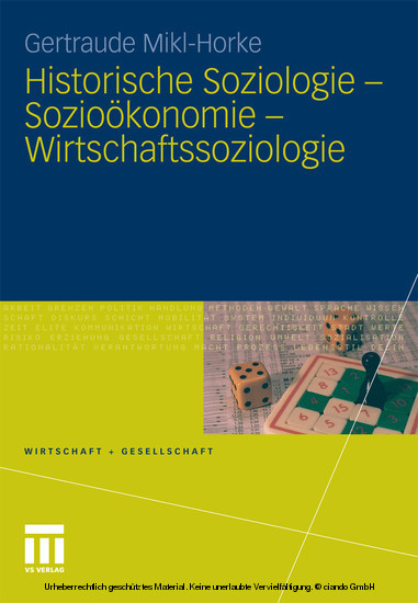 Historische Soziologie - Sozioökonomie - Wirtschaftssoziologie main product photo