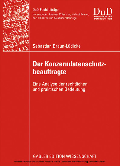 Der Konzerndatenschutzbeauftragte main product photo