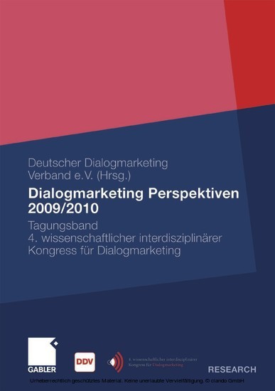 Dialogmarketing Perspektiven 2009/2010 main product photo