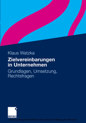 Zielvereinbarungen in Unternehmen