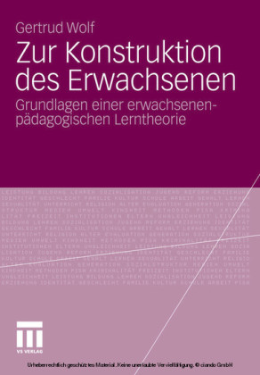 Zur Konstruktion des Erwachsenen