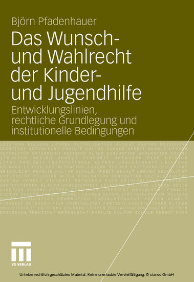 Das Wunsch- und Wahlrecht der Kinder- und Jugendhilfe main product photo