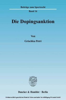 Die Dopingsanktion.