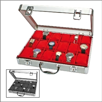 Uhrenkoffer groß / innen rot main product photo