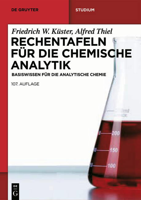 Rechentafeln für die Chemische Analytik main product photo