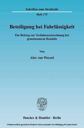 Beteiligung bei Fahrlässigkeit.