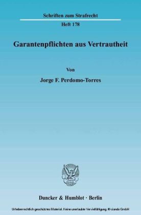 Garantenpflichten aus Vertrautheit.