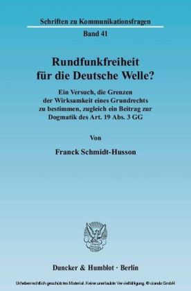 Rundfunkfreiheit für die Deutsche Welle?